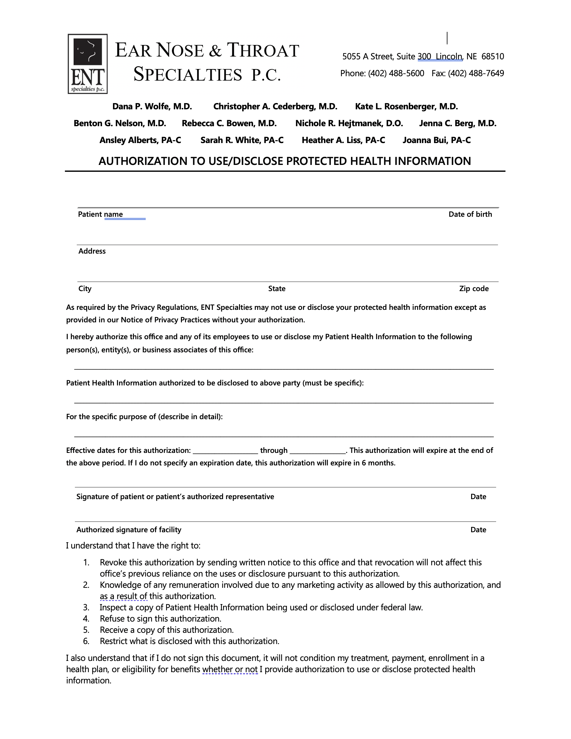 Release of records from another office